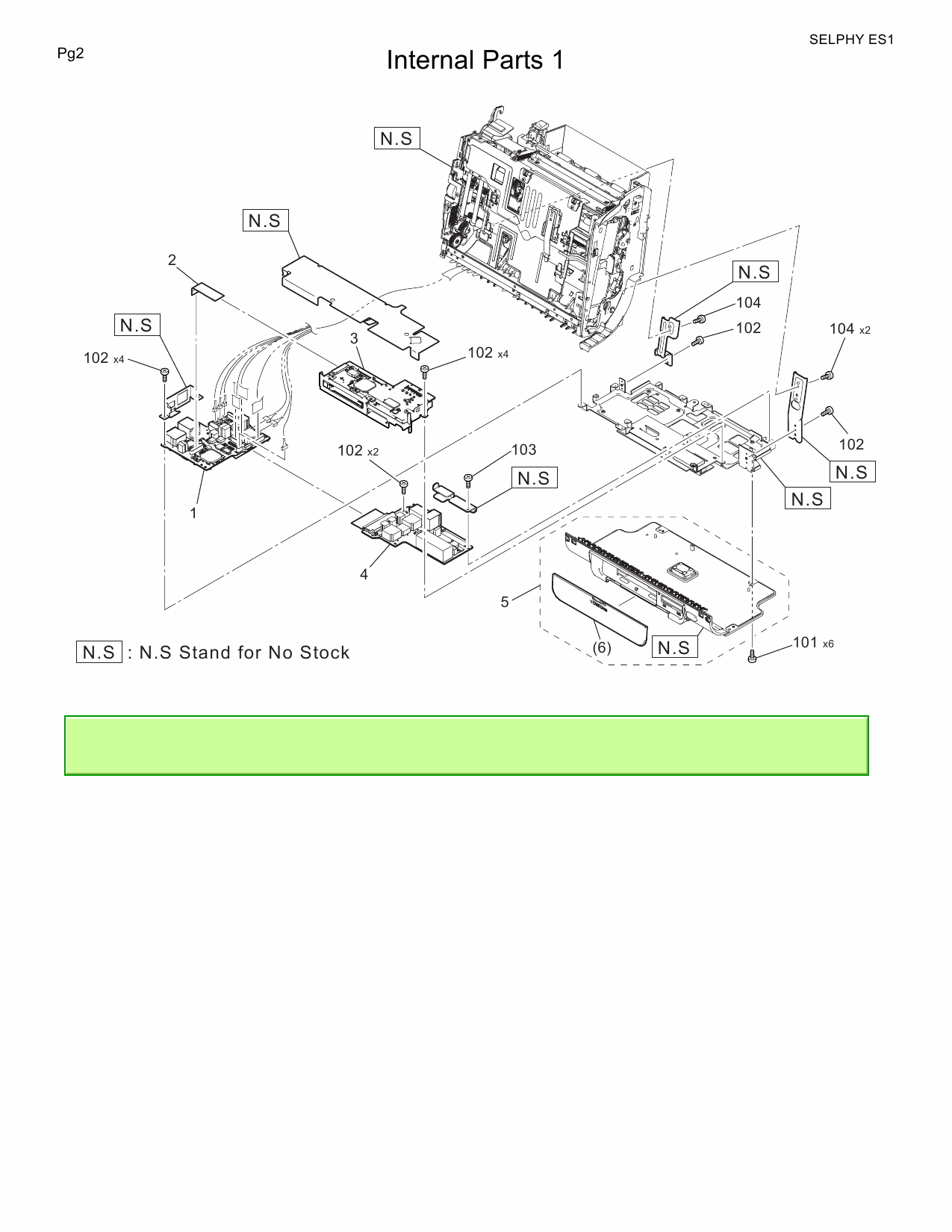 Canon SELPHY ES1 Parts Catalog Manual-2